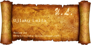 Ujlaky Leila névjegykártya